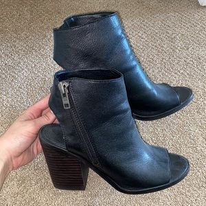 Black Steve Madden Booties. size 8.